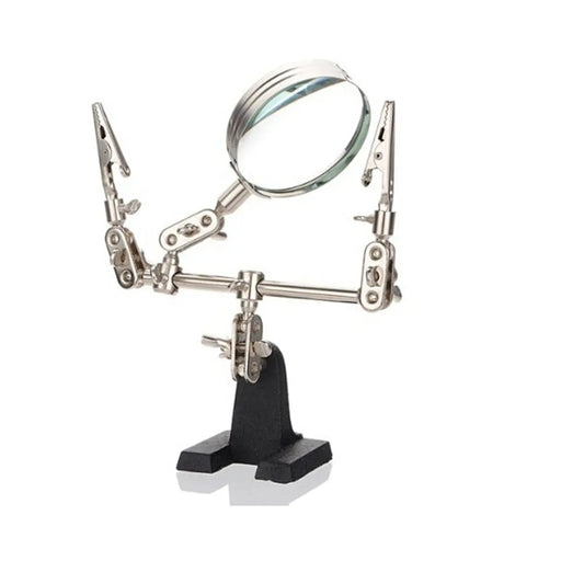 60mm Welding Fixture With Magnifier Glass Multifunctional Fixture Portable Welding Fixture With Magnifying Glass Adjustable Welding Fixture For Precise Work Versatile Welding Fixture With Integrated Magnifying Glass - RS6566