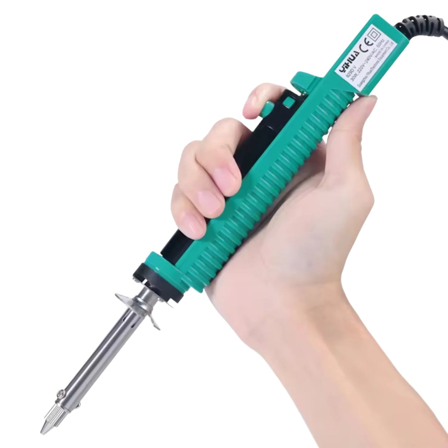 YIHUA 929D-V Desoldering Iron Desoldering Pump Electric Vacuum Desoldering Iron Tool Solder Sucker With Built-in Soldering Station and Adjustable Suction For PCB Repair SMD and Through Hole Components - RS6584