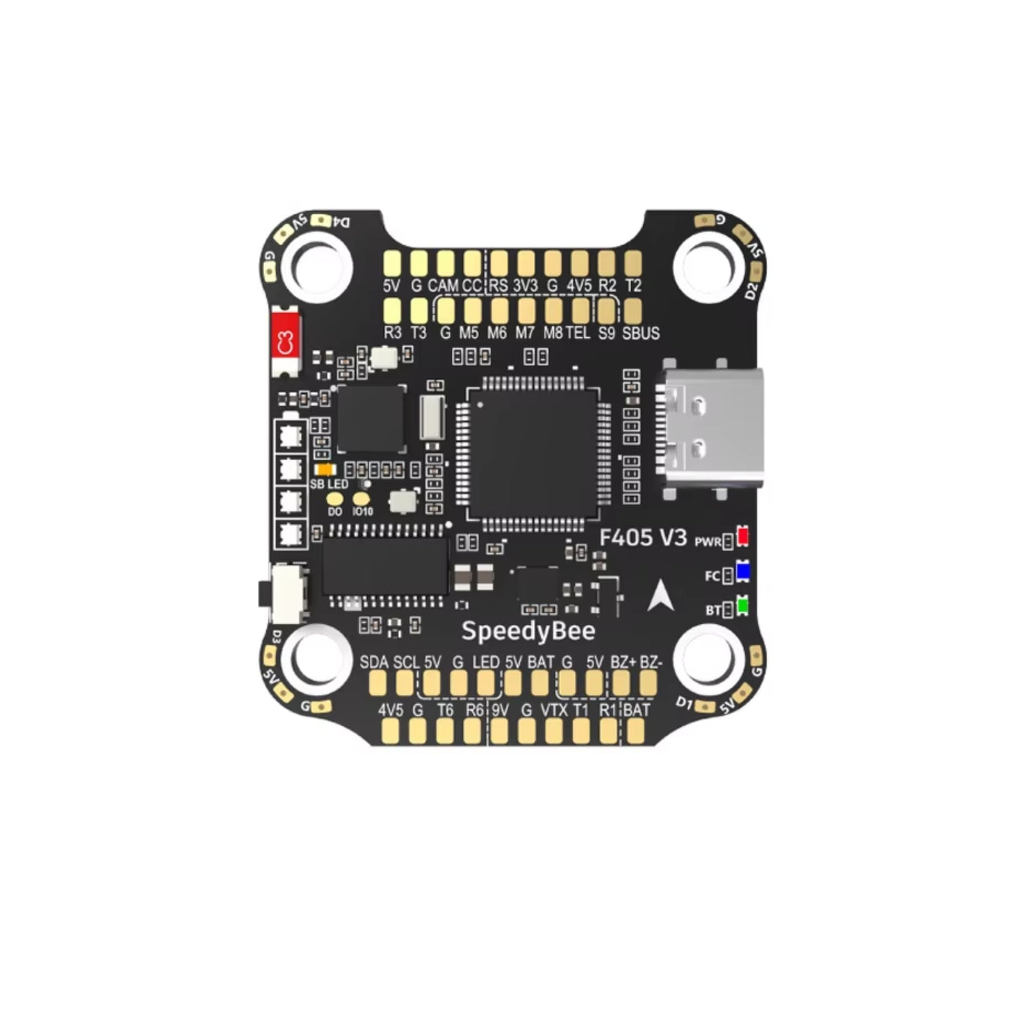 Speedybee F4 V3 Flight Controller SB-F4V3-50-STACK For Quadcopter FPV Drone Flight Controller With 50A ESC Best Flight Controller For Racing Drones High-Performance Flight Controller Stack - RS6592