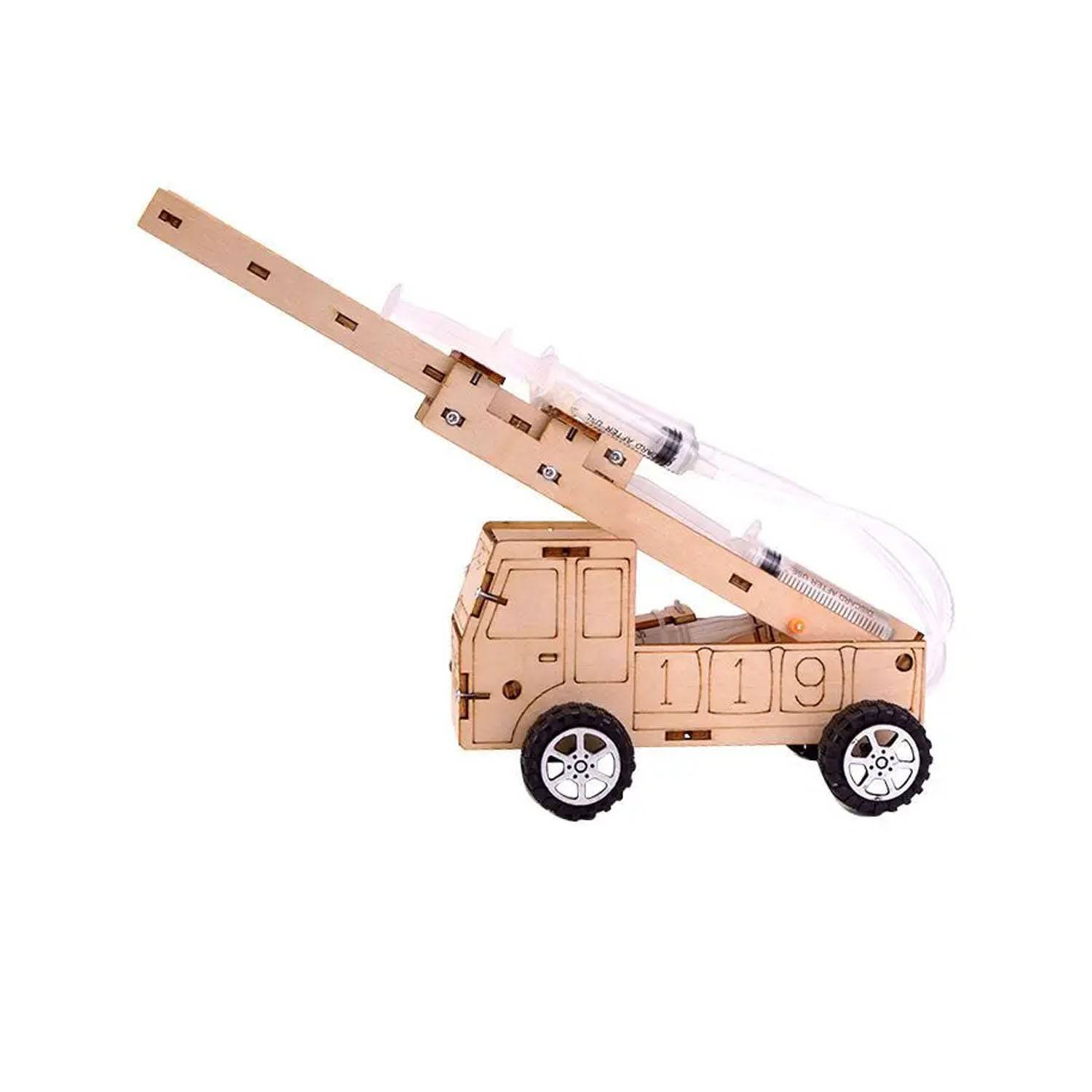 DIY Fire Truck STEM Kit Hydraulic Ladder Fire Truck