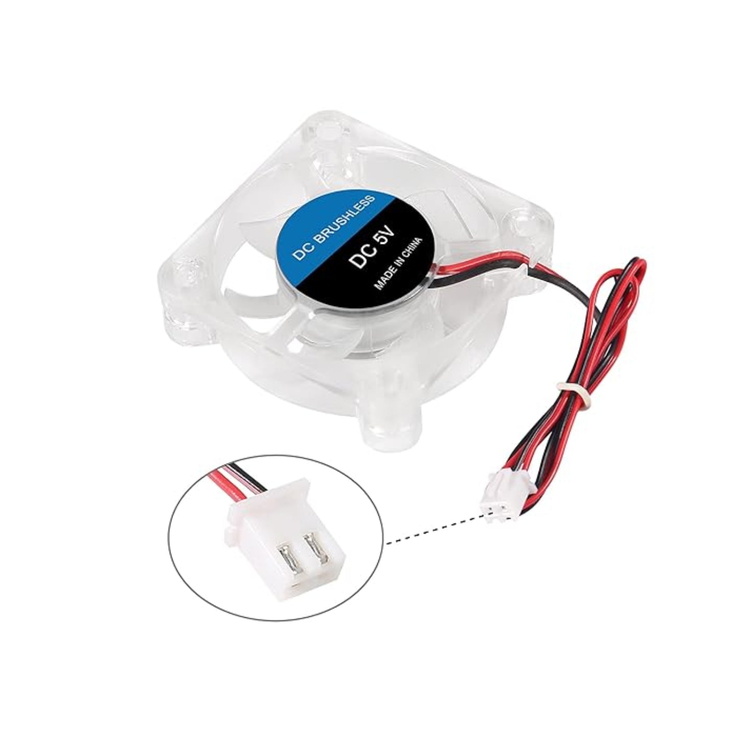 5V 4010 Cooling Fan 40x40x10mm Blue LED Cooling Fan With PWM Control High Airflow Cooling Fan With Small Silent Cooling Fan For PC Mini Cooling Fan Blue LED Quiet Computer Cooling Fan For Small Cases - RS6696