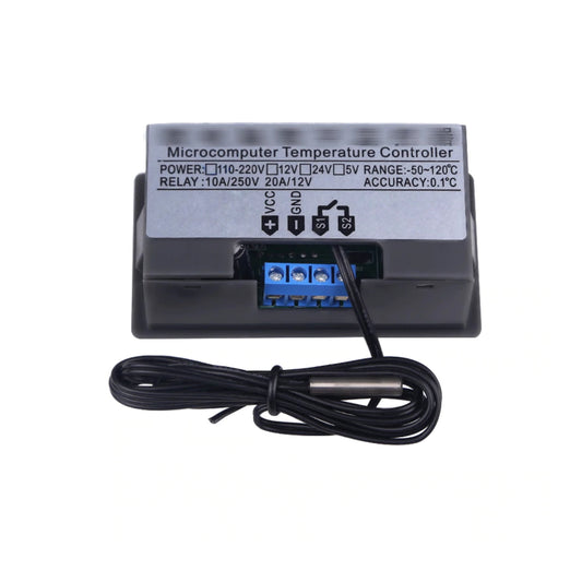 W3230 Microcomputer Thermostat Switch AC 110V to 220V LED Digital Temperature Controller Thermostat - Heating Cooling Control Switch Instrument NTC Sensor - RS6856