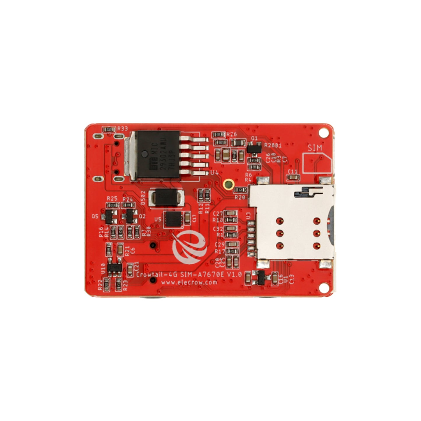 ELECROW Crowtail - A7670E 4G SIM GPS Module A7670E GPS Breakout Board Support GPS/GLONASS/BDS High-Performance GPS Module With 4G Connectivity Crowtail 4G GPS Module For Vehicle Tracking - RS7038