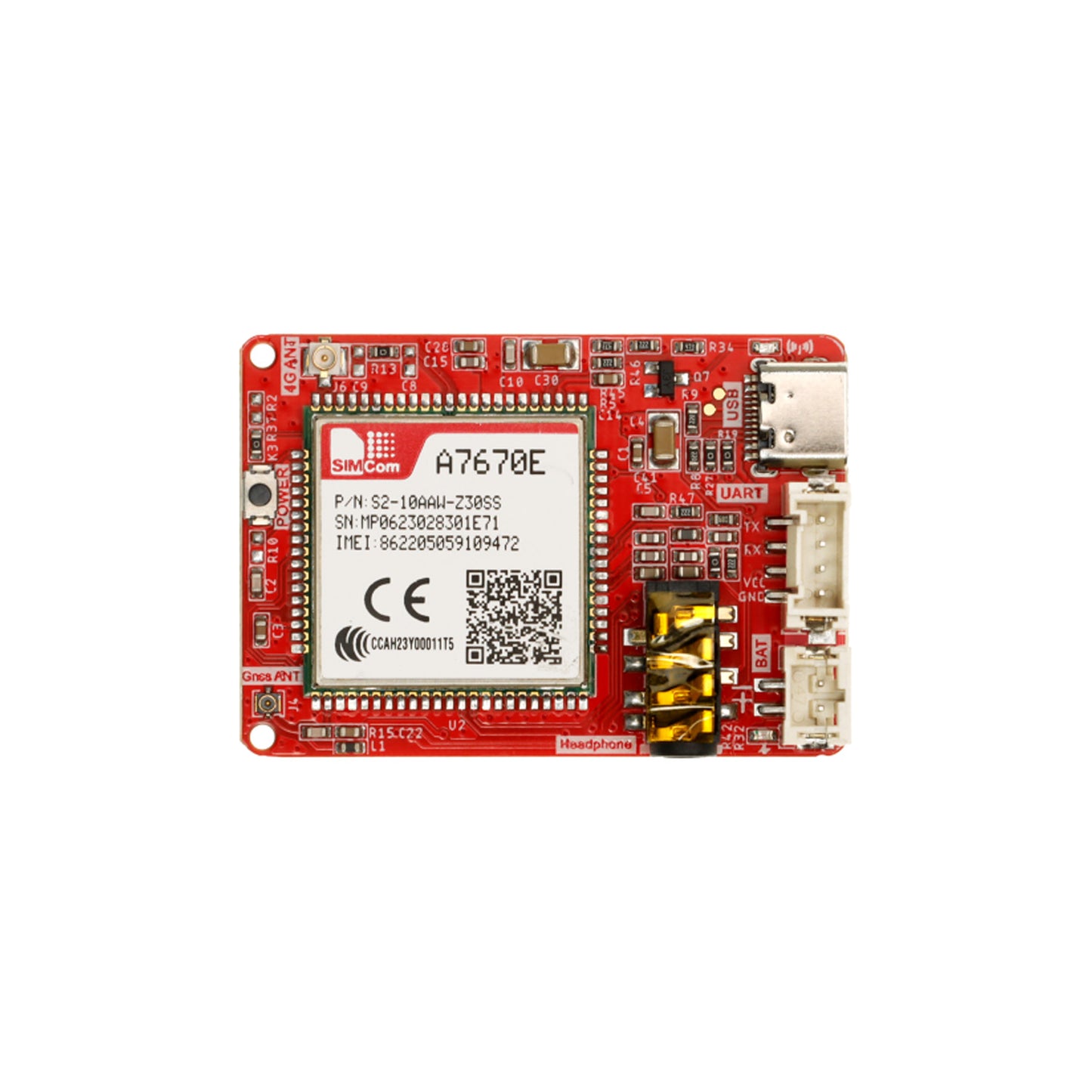 ELECROW Crowtail - A7670E 4G SIM GPS Module A7670E GPS Breakout Board Support GPS/GLONASS/BDS High-Performance GPS Module With 4G Connectivity Crowtail 4G GPS Module For Vehicle Tracking - RS7038
