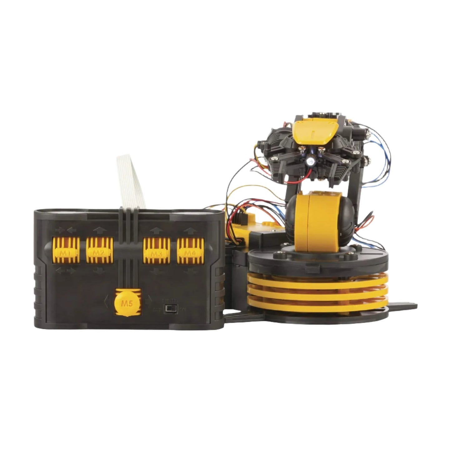 Robotic Arm Edge Robotic Arm Kit 5-Axis Programmable Robot Hands On Learning With programmable Robotic Arm kit For STEM Education - Yellow - RS7073
