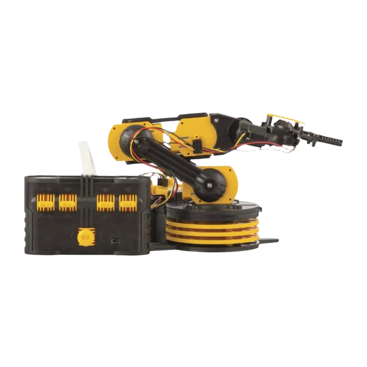 Robotic Arm Edge Robotic Arm Kit 5-Axis Programmable Robot Hands On Learning With programmable Robotic Arm kit For STEM Education - Yellow - RS7073