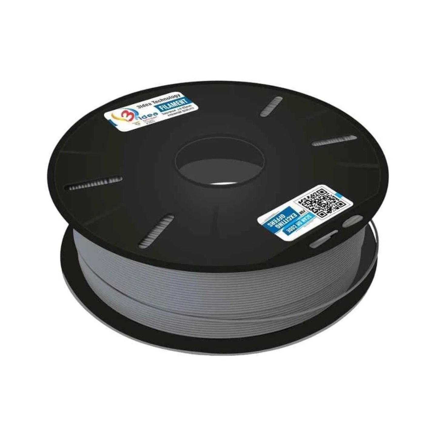 Premium HS PLA+ 3D Printer Filament 1.75mm Premium HS PLA+ Filament High Quality 1Kg 3D Printer Filament For Detailed Models and Functional Parts - Cement Grey- RS7093