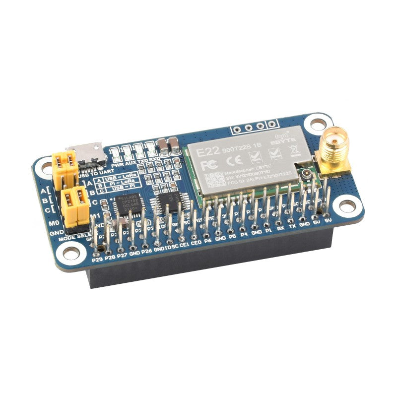 Waveshare SX1262 LoRa Expansion HAT Long Range 868MHz LoRa HAT For Raspberry Pi - RS8472