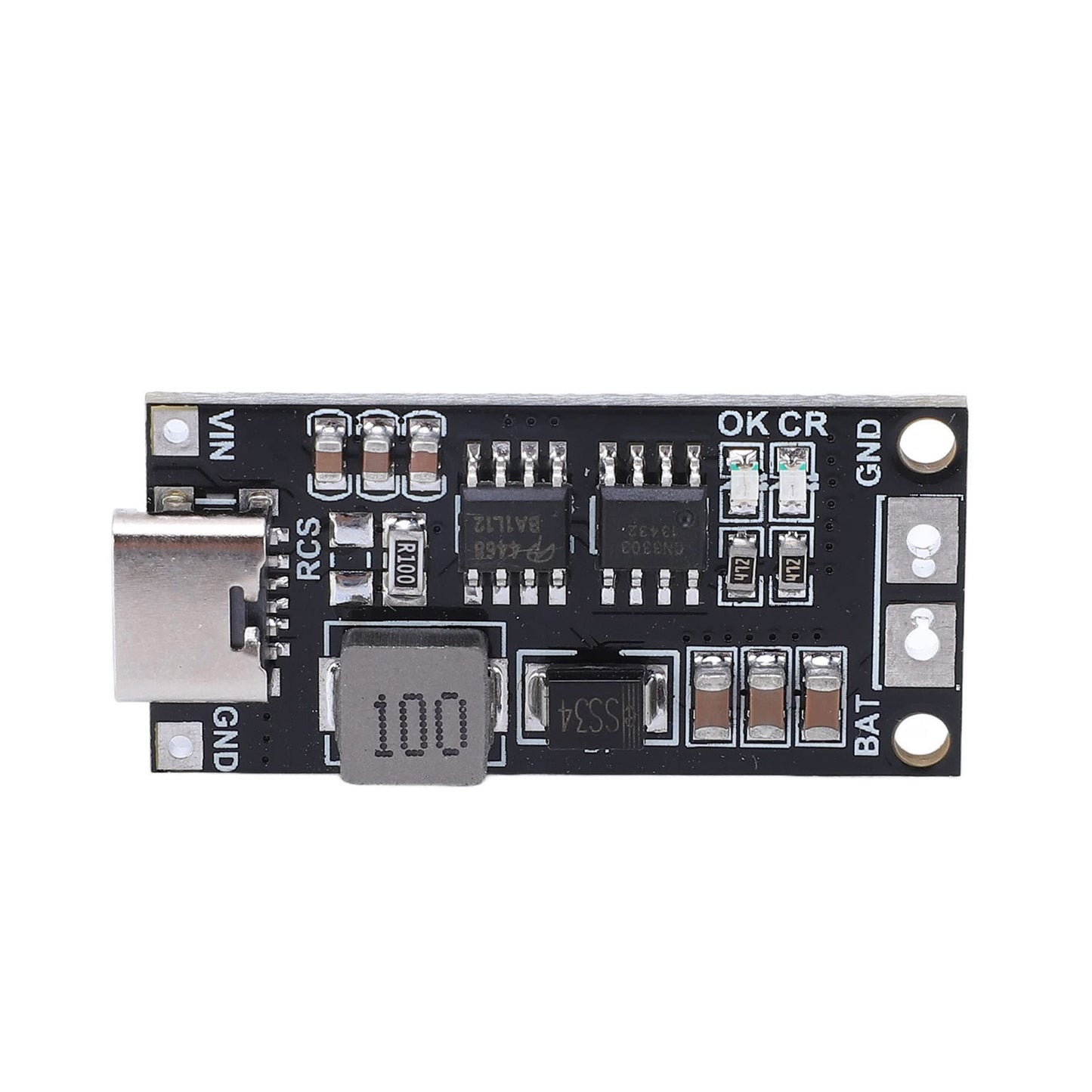18650 Li-Ion Polymer Charger Module Type-C 2S Li-ion Charger 8.4V 4A Li-ion Boost Charger High-Power 18650 Li-ion Battery Charger with USB-C Input USB-C Li-ion Battery Charger for High Power Polymer Battery - RS6799