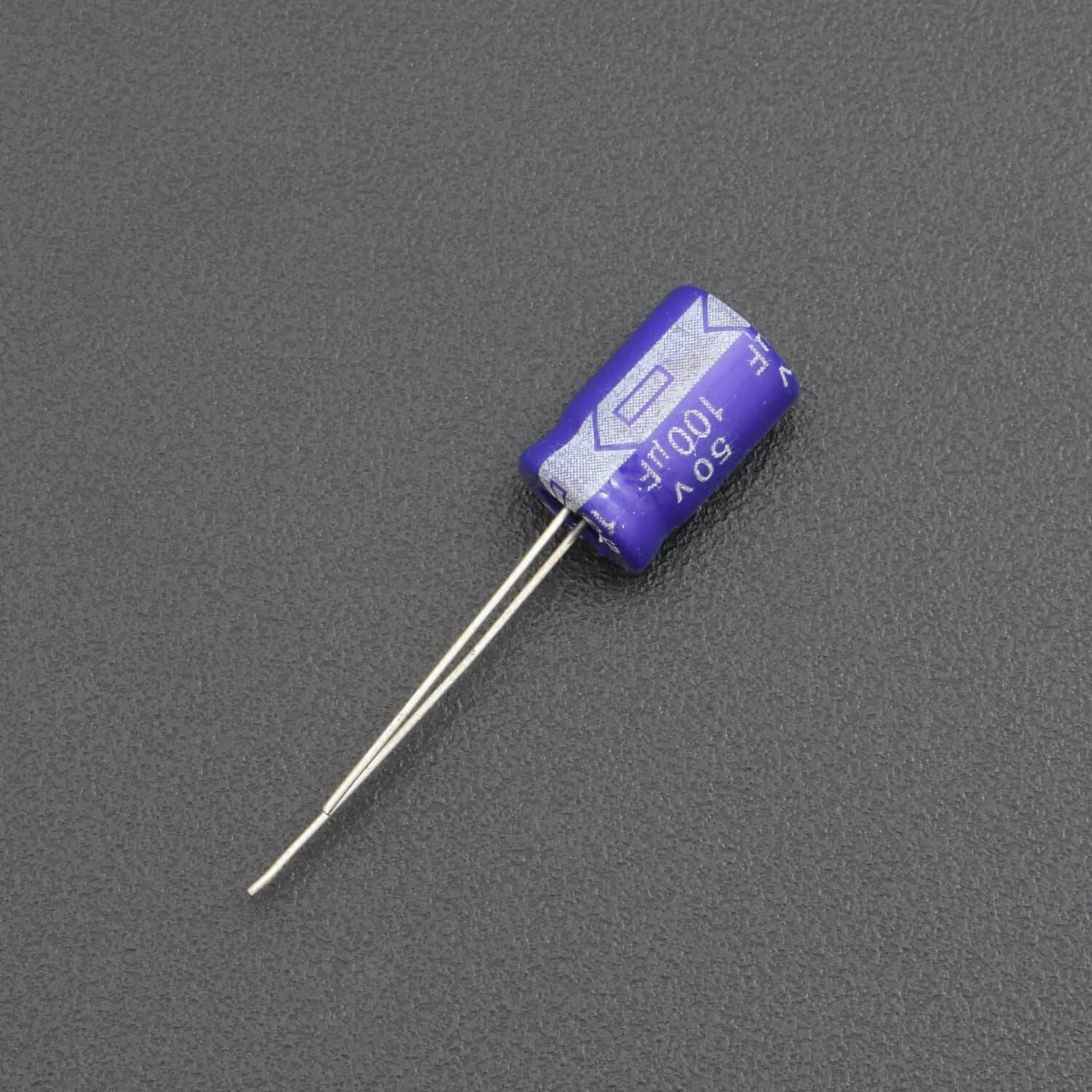 100uF 50V Electrolytic Capacitor-RS741 - REES52