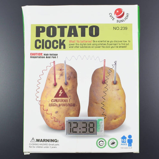 Creative LED Alarm Clock Conversion of Energy & Battery by Potato Lemon Fruit Soft Drink-RS1969 - REES52