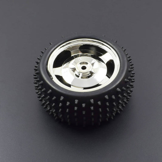 85MM Large Robot Smart Car Wheel For Arduino Robot 38MM Width Surface (Silver)- RS1984 - REES52