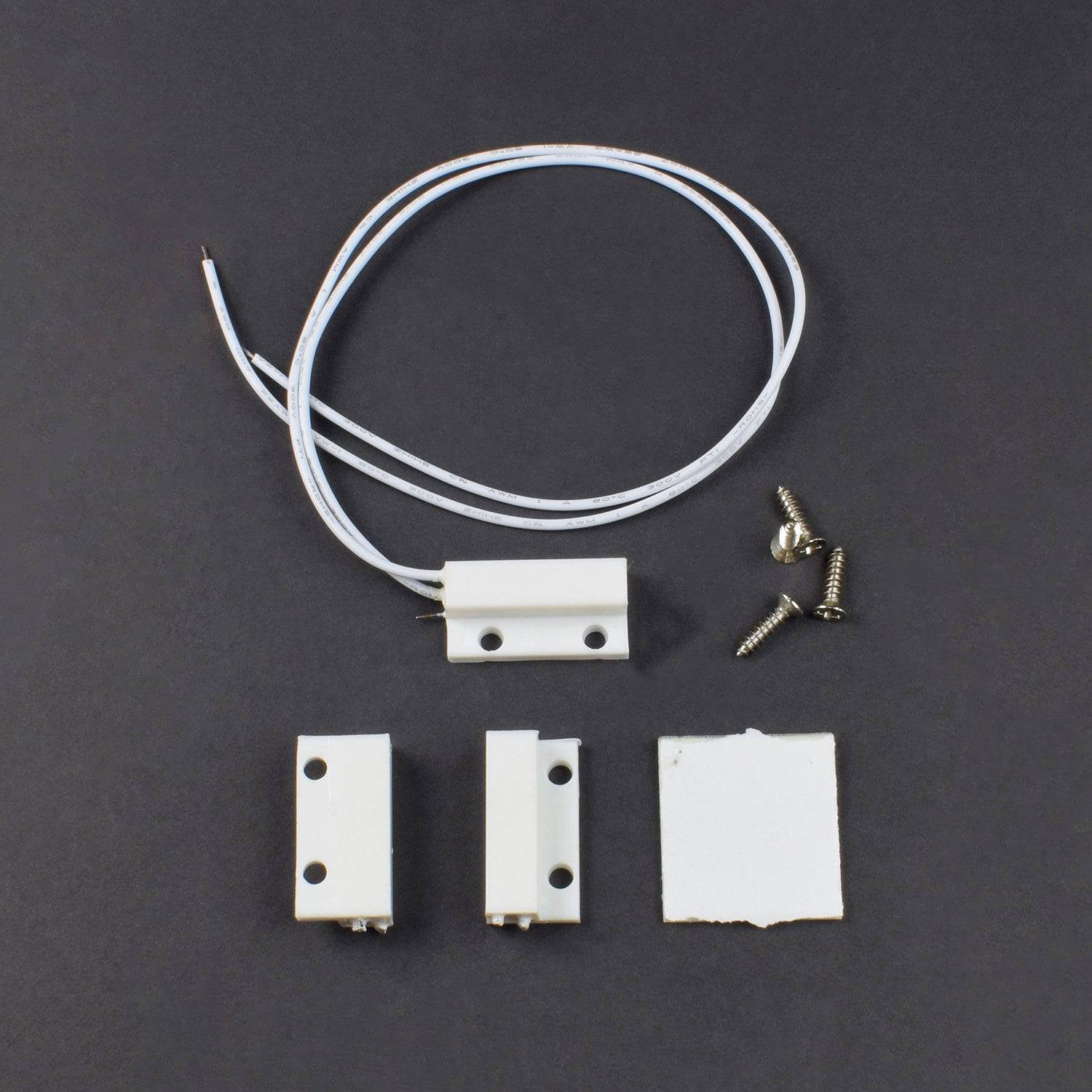 1 Pair MC-38 Wired Magnetic Alarm System Door Window Sensor Switch With Screw - NB033 - REES52