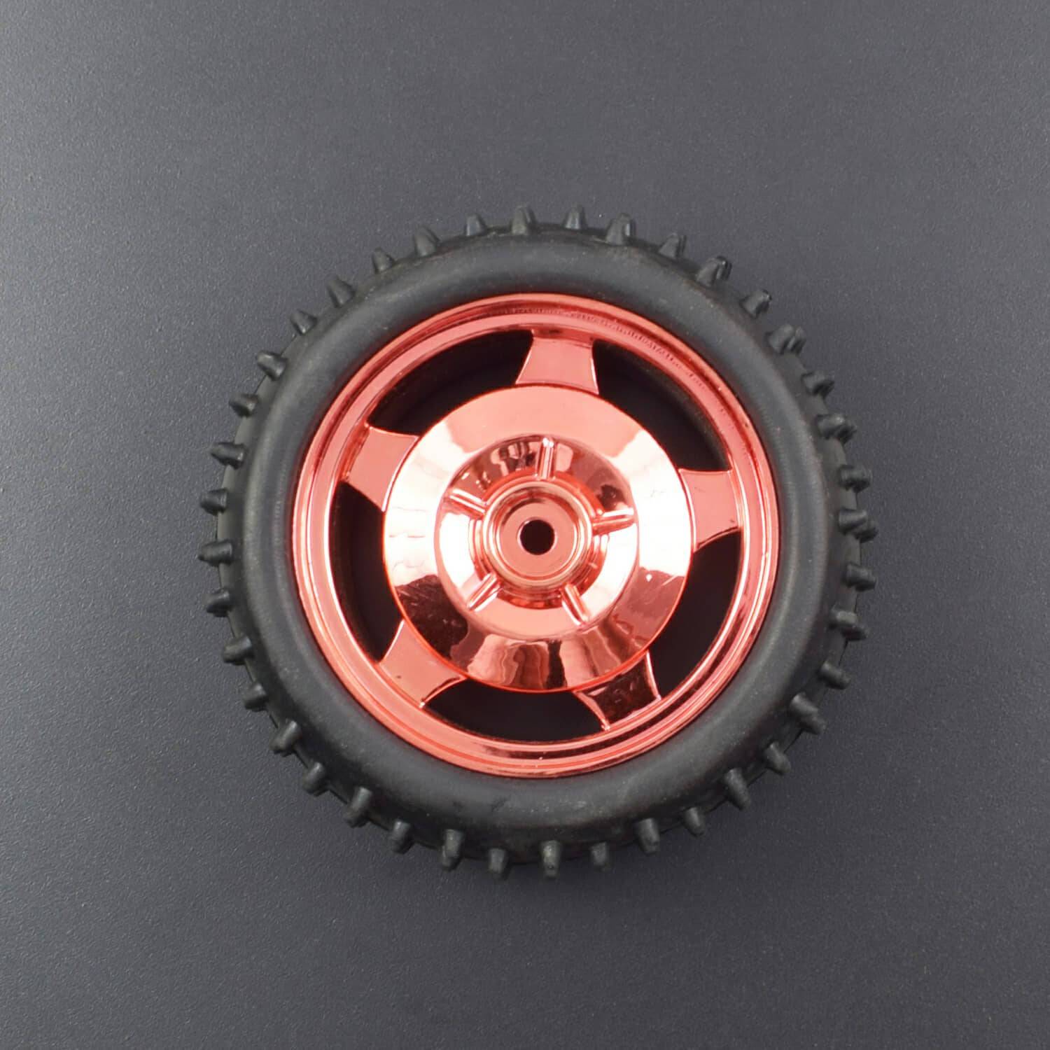 85MM Large Robot Smart Car Wheel For Arduino Robot 38MM Width Surface (Red)- RS1985 - REES52