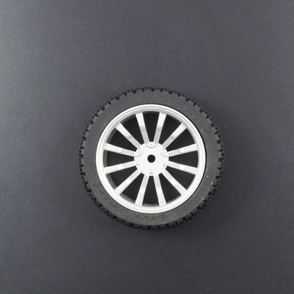 65mm Plastic Wheels For The Robot, Smart Car, Smart Vehicles, Parts For DIY (Silver)  - RS1986 - REES52
