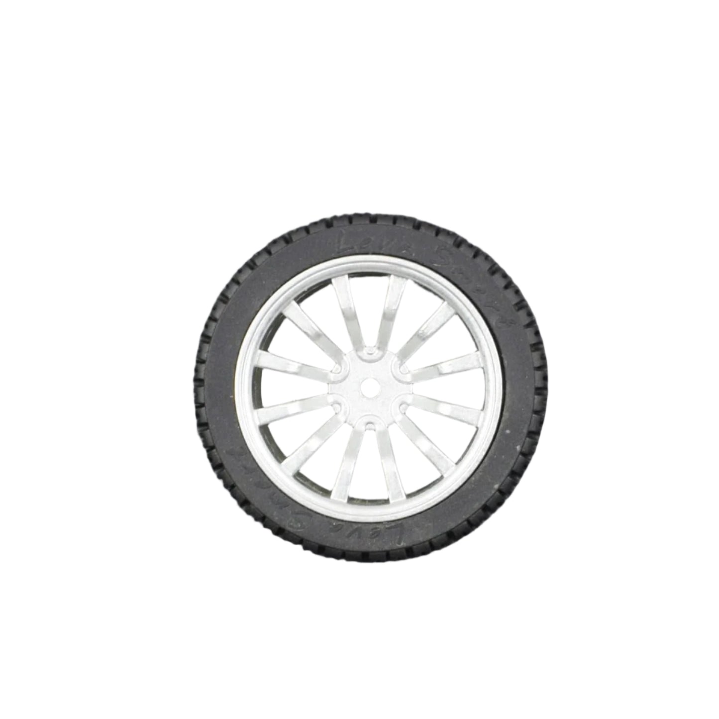 65mm Plastic Wheels For The Robot, Smart Car, Smart Vehicles, Parts For DIY (Silver) - RS1986 - REES52