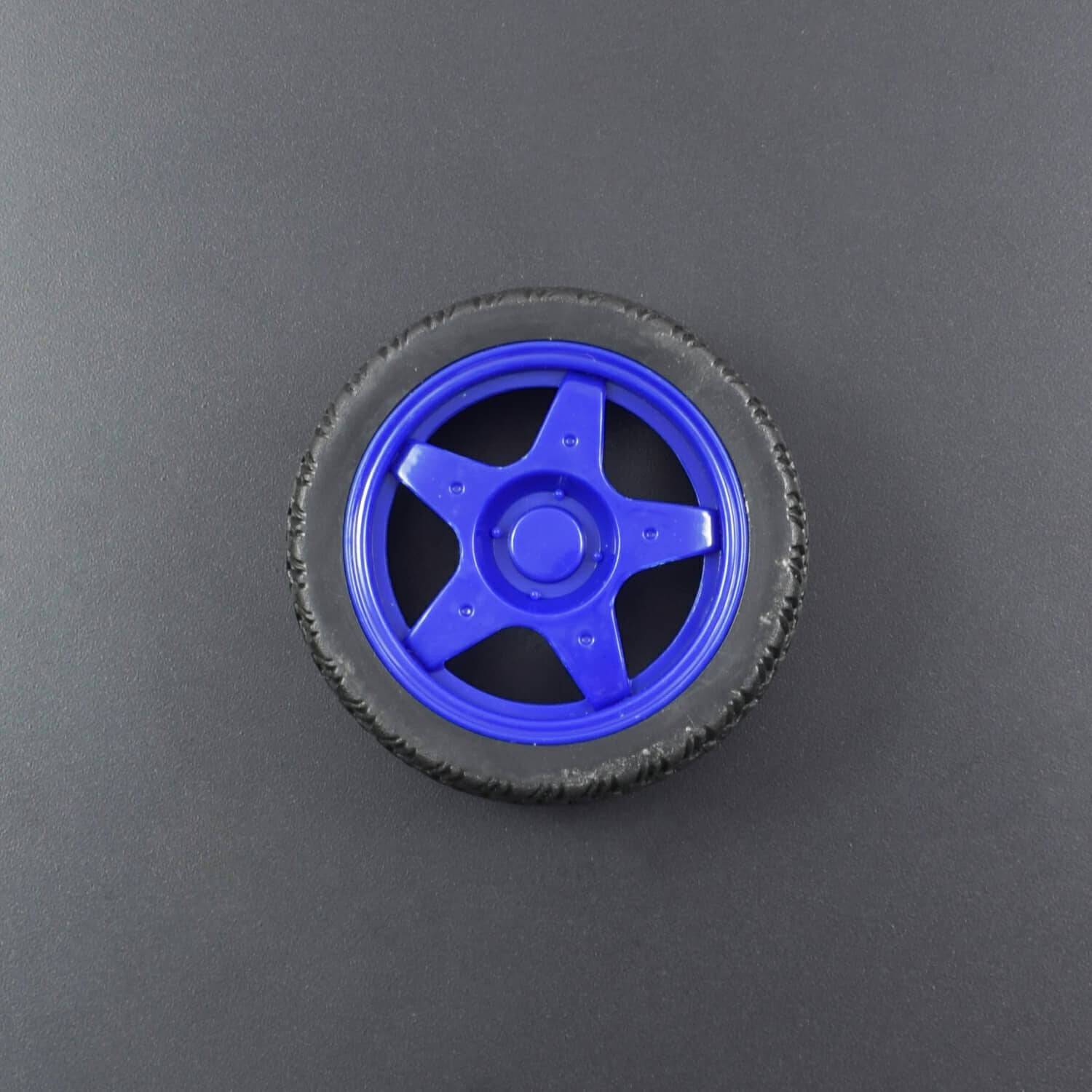 65mm Robot Smart Car Wheel for BO Motor - Blue- RS1988 - REES52