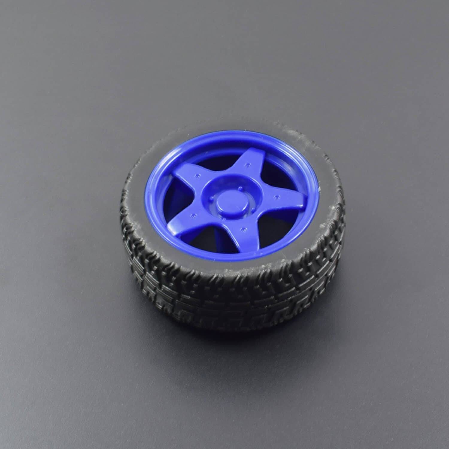 65mm Robot Smart Car Wheel for BO Motor - Blue- RS1988 - REES52