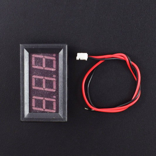 0.56 inch Digital voltmeter voltage meter tester LCD DC 3.5-30 V Red LED Panel Meter Digital Voltmeter with Two-wire - RS446 - REES52