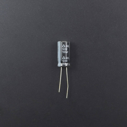 150UF 100V Full Range Of Electrolytic Capacitor - Pack of 5 -RS2020 - REES52