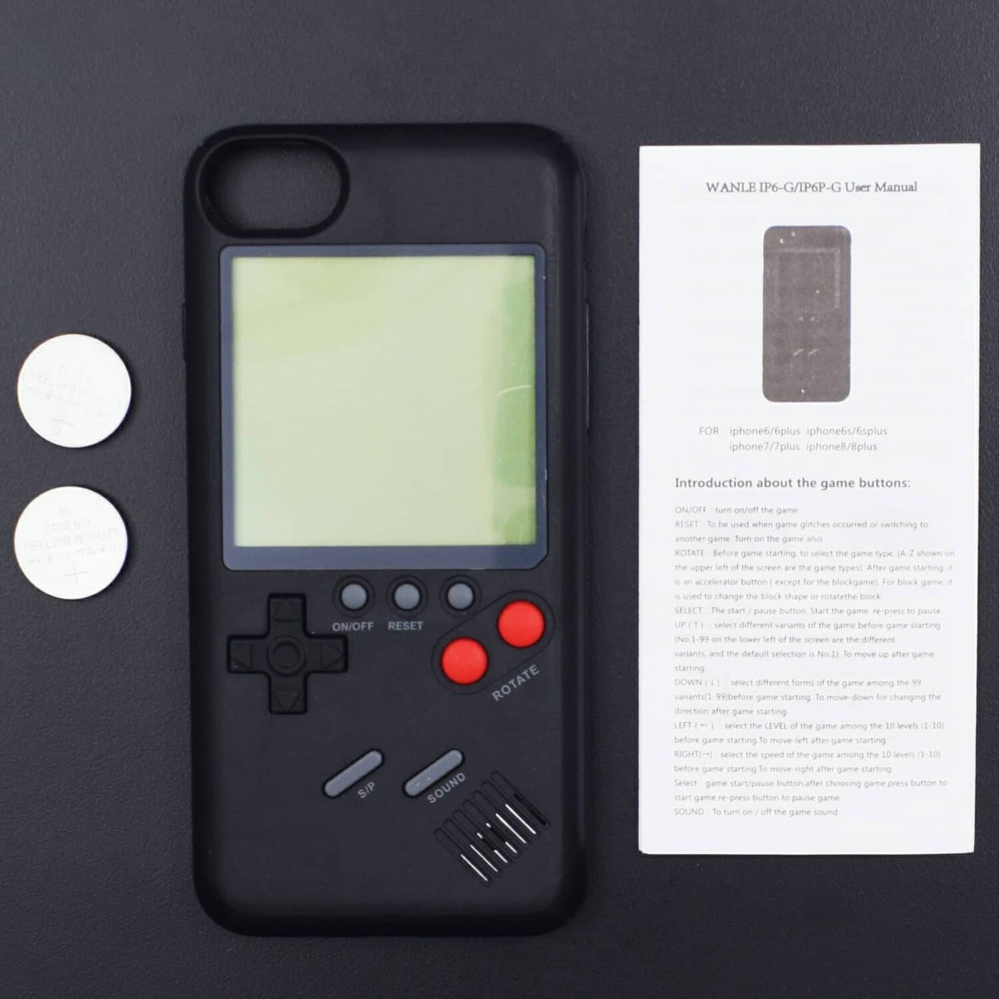 Retro Game Console Style Case for iPhone 6/6s/6 Plus/7/8 Plus/X Real Classic Games Cases Covers -RS1992 - REES52