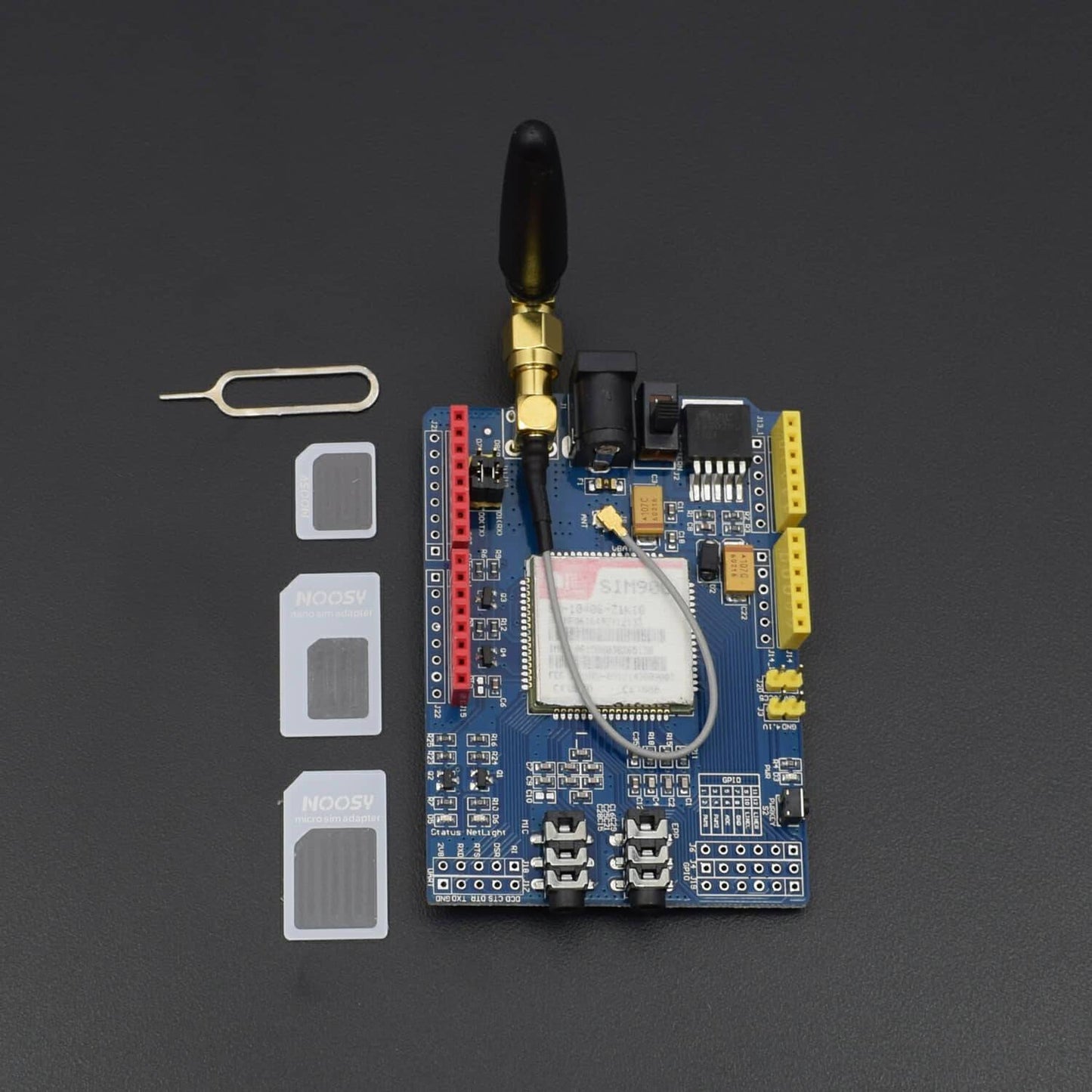 SIM900 GPRS/GSM Shield Development Board Quad-Band Module GPRS Shield Module - RK070 - REES52