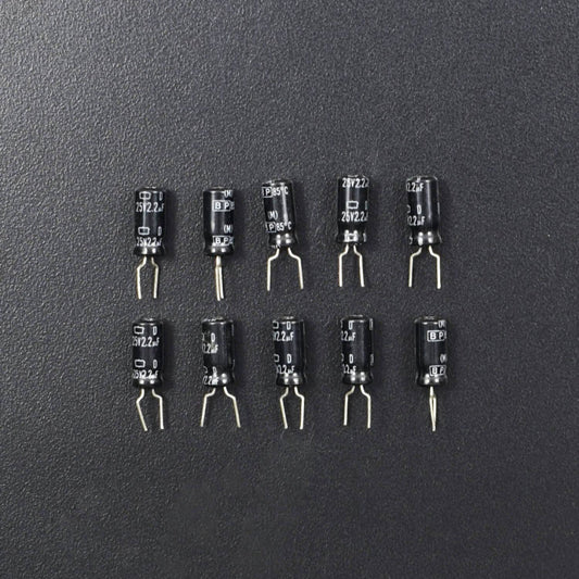 2.2uF 25V 85C Radial Electrolytic Capacitors - Pack of 5 - RS2128 - REES52