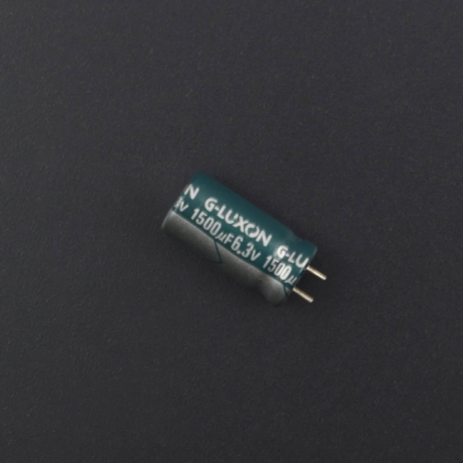 1500uF/6.3V Radial Electrolytic Capacitor - Pack Of 5 -RS2014 - REES52
