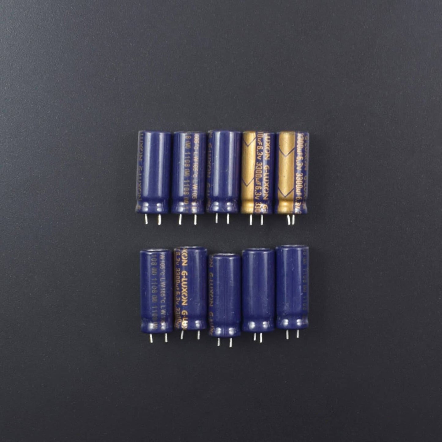 3300uF 6.3v 105C Radial Electrolytic Capacitor - Pack of 5 -RS2019 - REES52