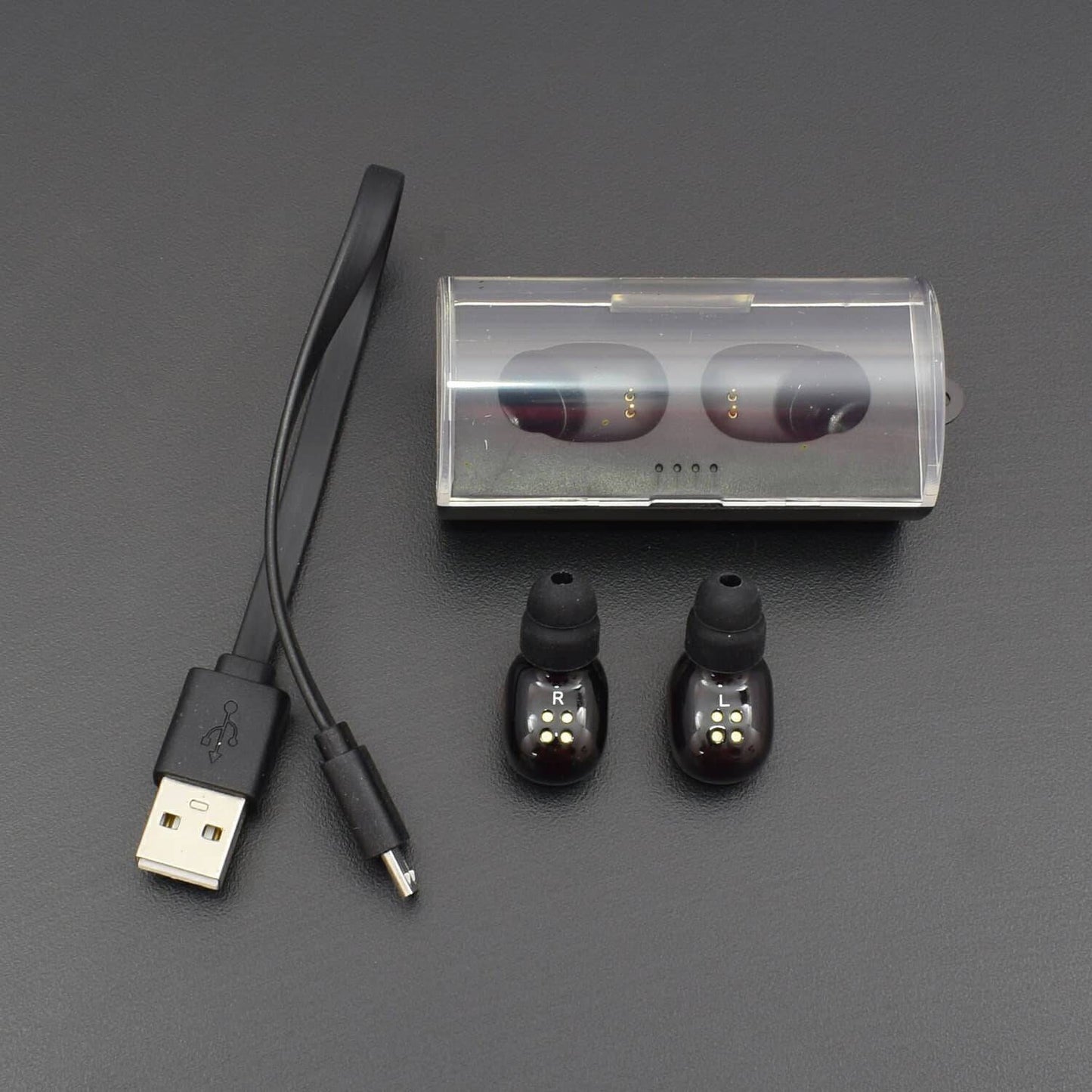 Wireless in Ear Stereo Bluetooth V4.2 Headphones with with Charging Case for Android and iOS Devices - RS573 - REES52
