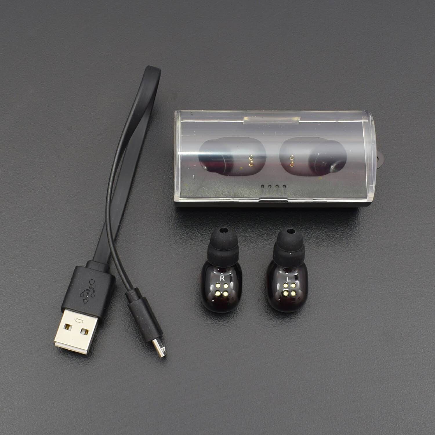 Wireless in Ear Stereo Bluetooth V4.2 Headphones with with Charging Case for Android and iOS Devices - RS573 - REES52