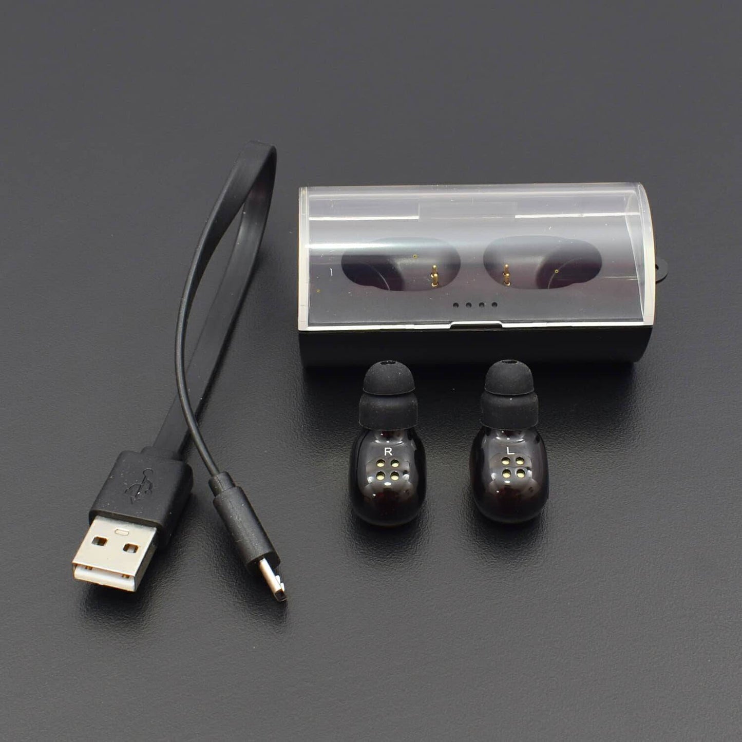 Wireless in Ear Stereo Bluetooth V4.2 Headphones with with Charging Case for Android and iOS Devices - RS573 - REES52