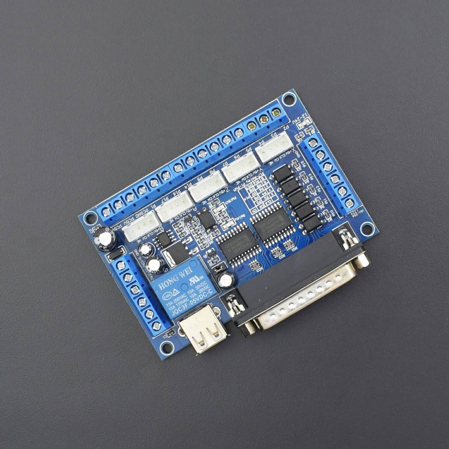 MACH3 Interface Board CNC 5 Axis With Optocoupler Adapter Stepper Motor Driver MACH3 USB - AA192 - REES52