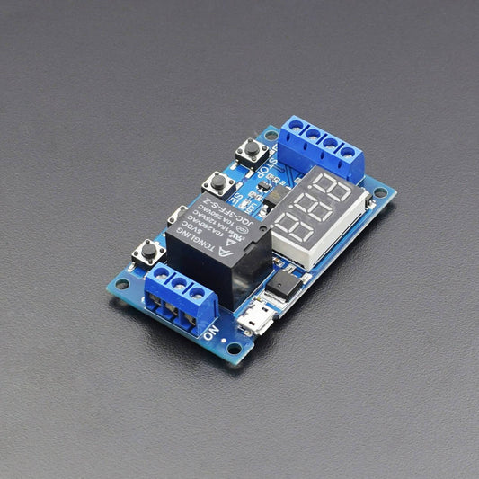 6/30V Digital On/Off Delay External Trigger Automotive Relay Module Board with Digital LED Display - RS1793 - REES52