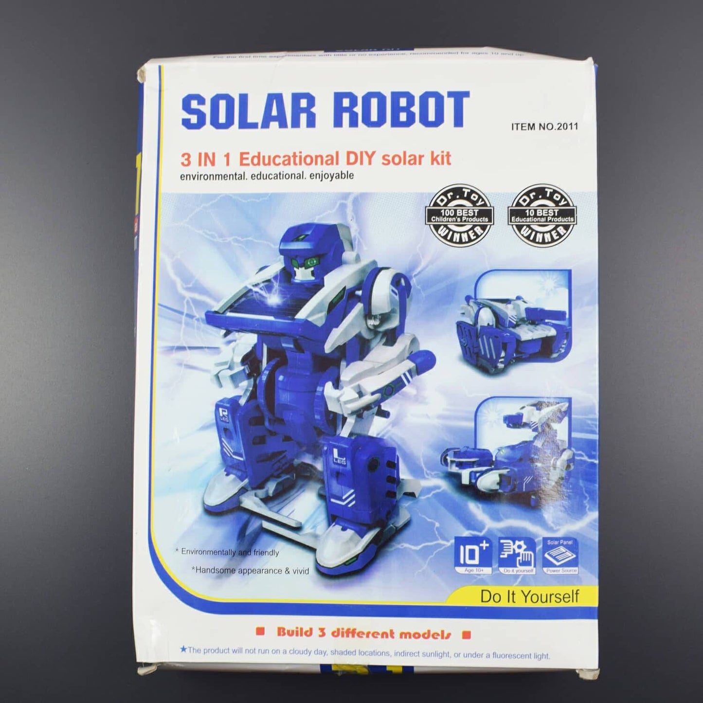 DIY 3-in-1 T3 Solar Robot Educational Model Building Kits Children Assembly Toys Solar Robot, Tank, Scorpion - RS1968 - REES52