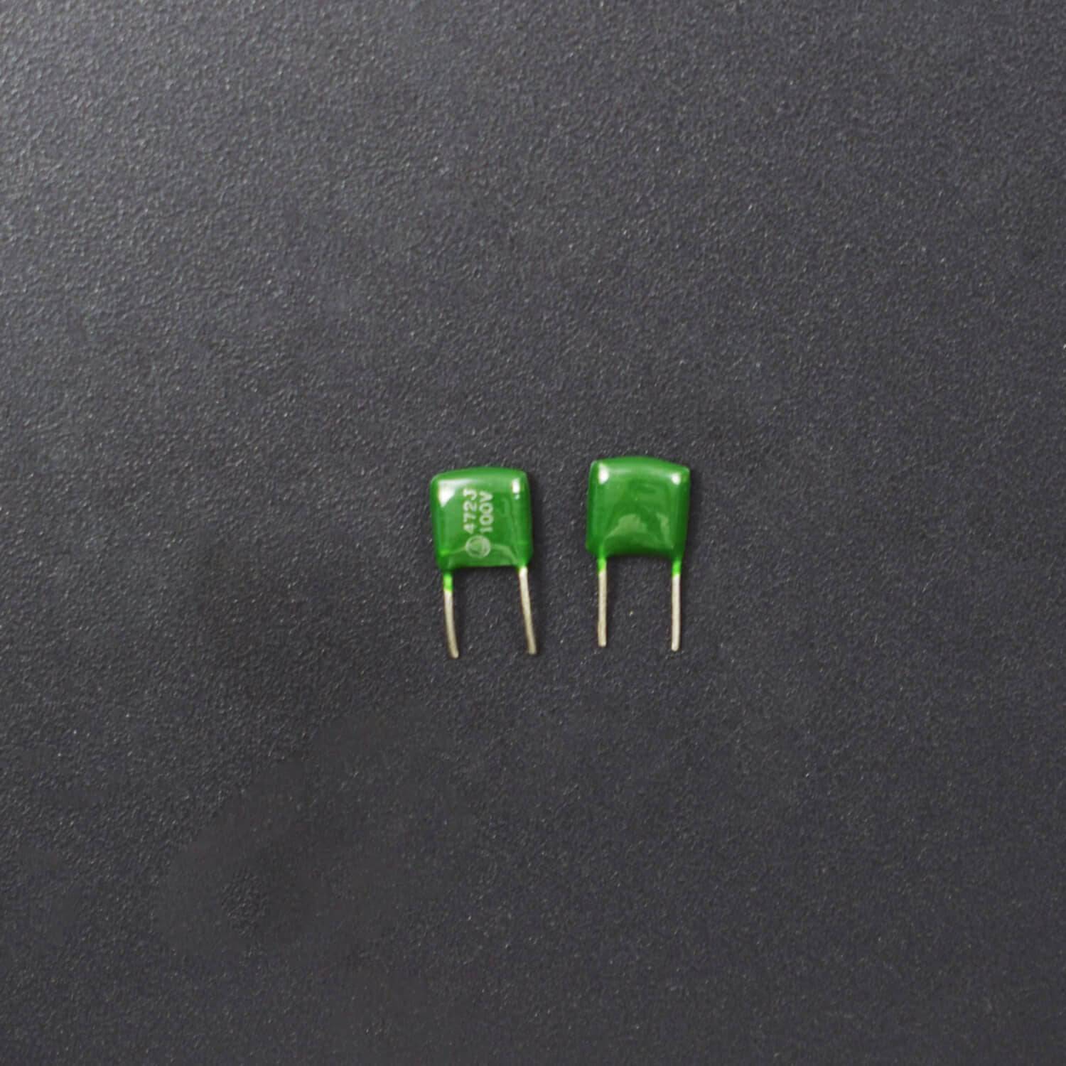 Plastic Film Capacitor 472J 4700pF 100V ±5% - Pack of 5 - RS2108 - REES52