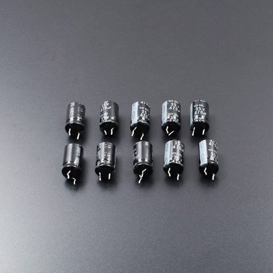 470uF 35v Low-ESR Aluminum Electrolytic Capacitors - Pack of 5 - RS2098 - REES52
