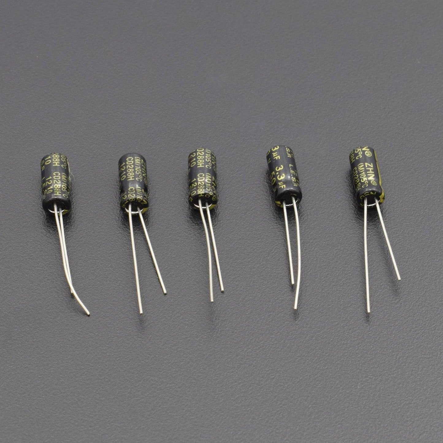 3.3uF 50V DC Aluminium Electrolytic Capacitor (5 pcs )-RS738 - REES52