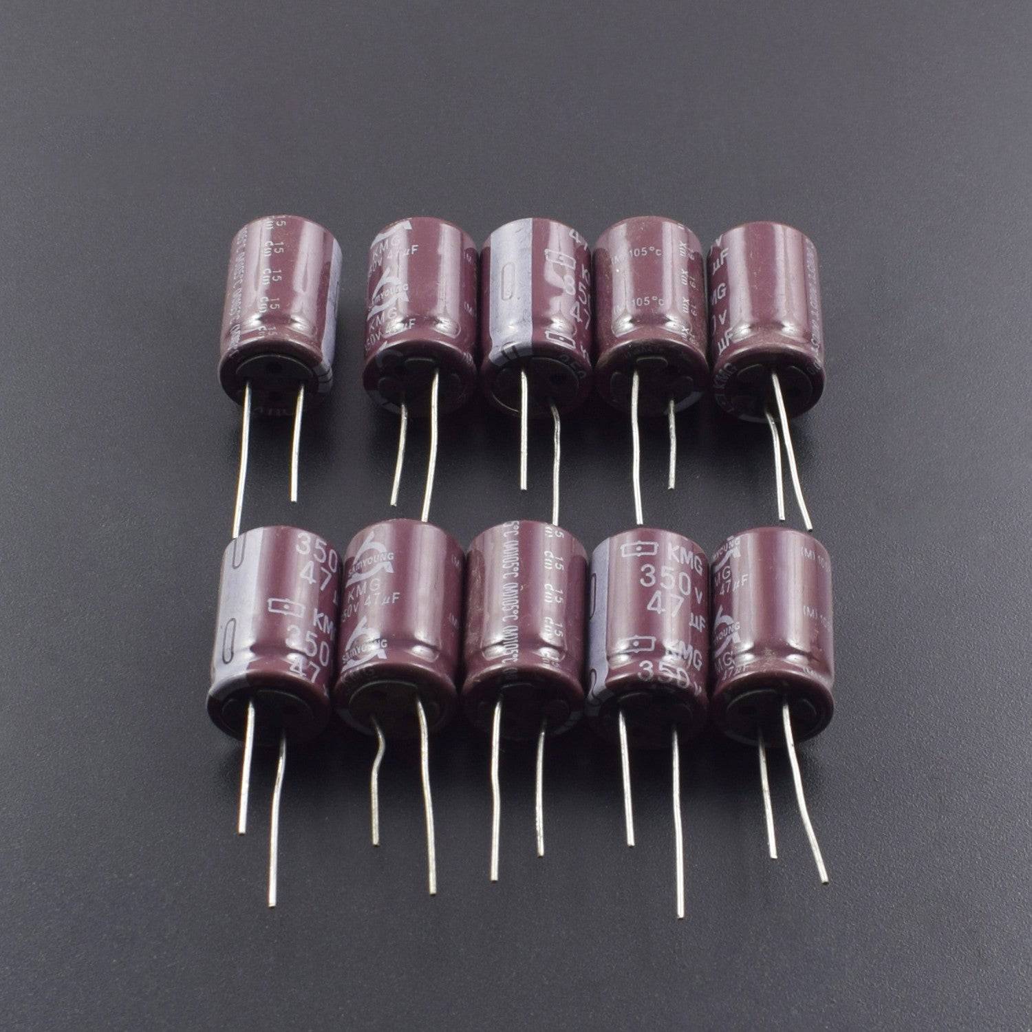 47uF 350V DC Aluminium Electrolytic Capacitor (5 pcs )-RS2046 - REES52