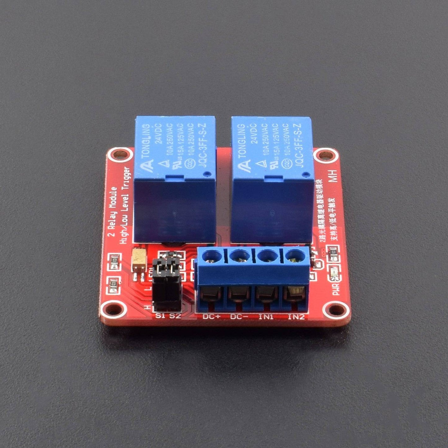 DC 24V 2-Channel Relay Moudle High/Low level Trigger Optocoupler isolation - NA190 - REES52