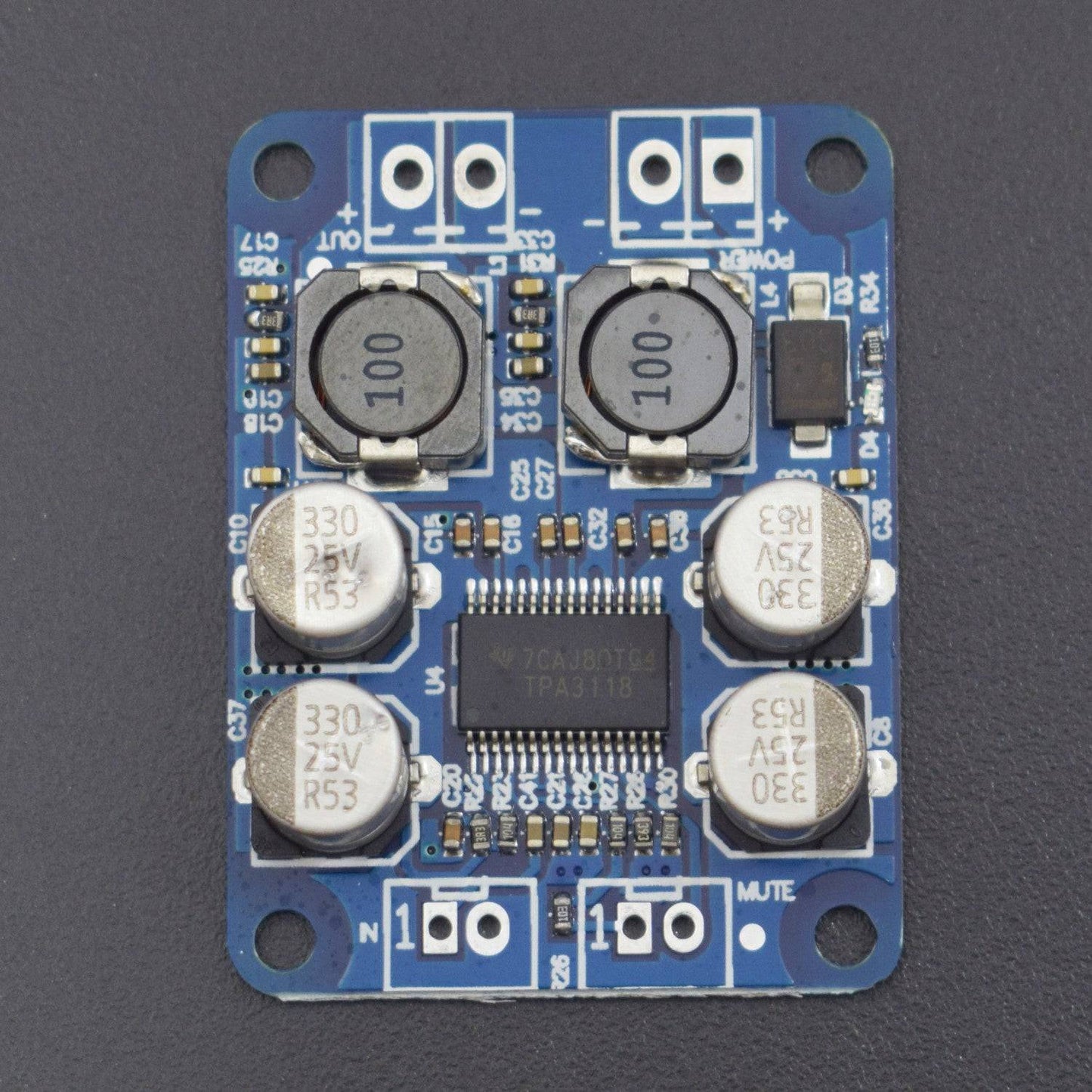 TPA3118 BTL 60W DC 12V-24V Mono Digital Audio Power Amplifier Board Module  4-8 Ohms for Arduino - RS1218 - REES52