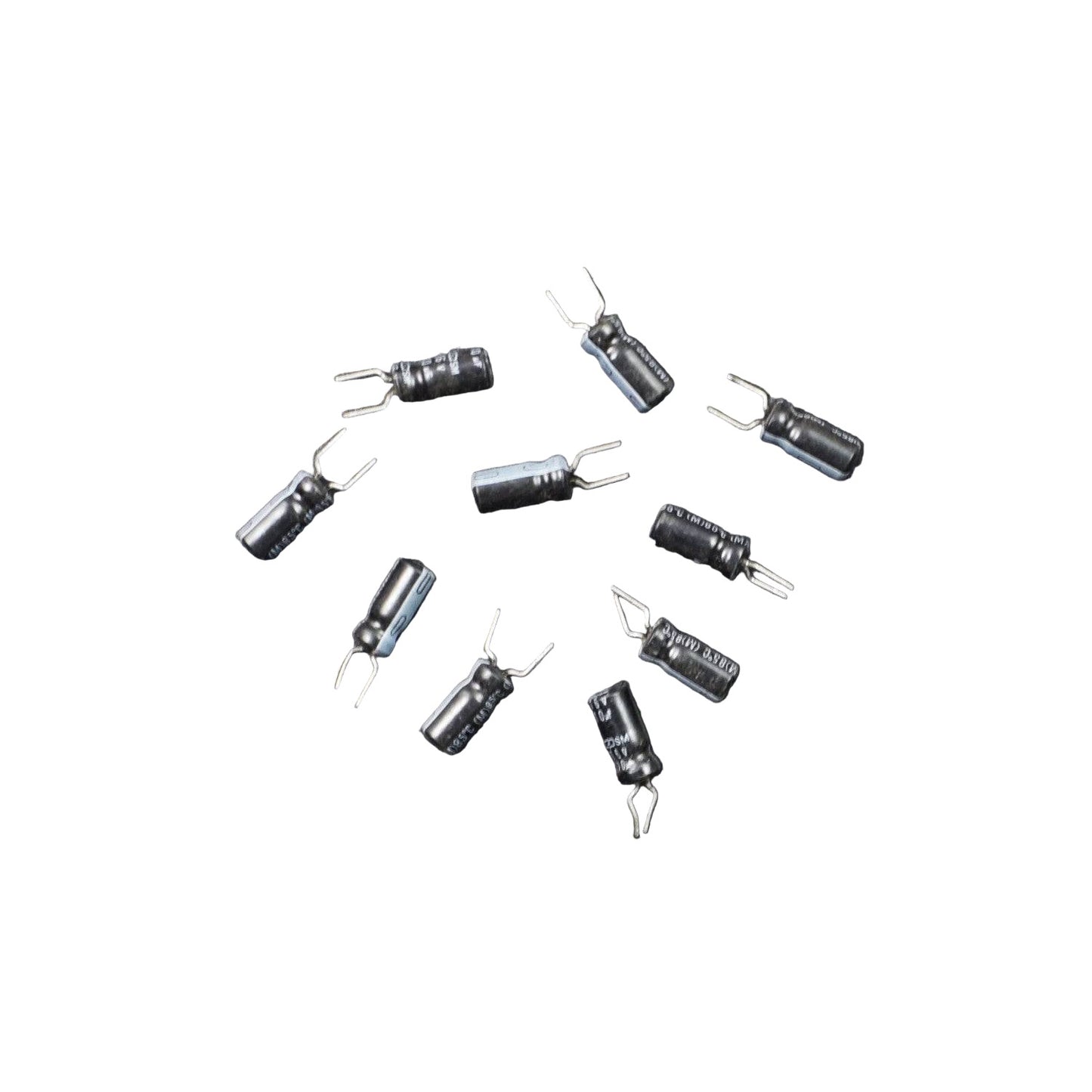 10uF 16V Mini Radial Electrolytic Capacitor - Pack of 5 - RS2102 - REES52