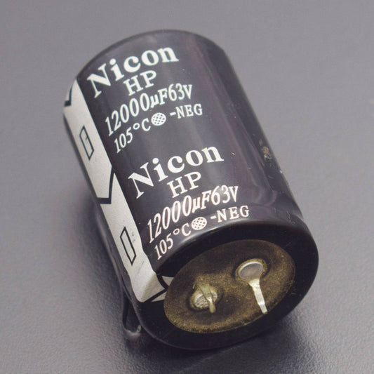 12000uF 63V Aluminum Electrolytic Capacitor 105 Degree Celsius Dimension 35x50mm Cylindrical - RS1426 - REES52