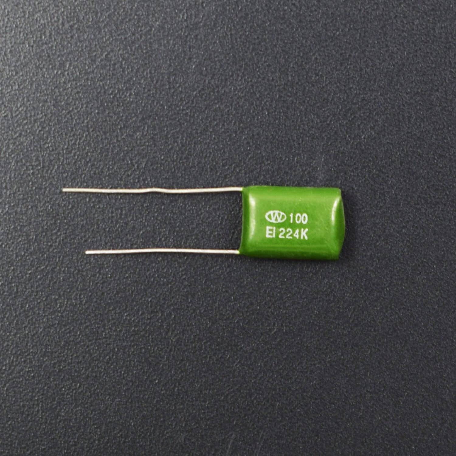 thumbnail image 2 of JB Capacitors 1uF 100V Metallised Polyester Film Capacitor – 10 Pack, ±10%, Radial Leaded 2 of 5