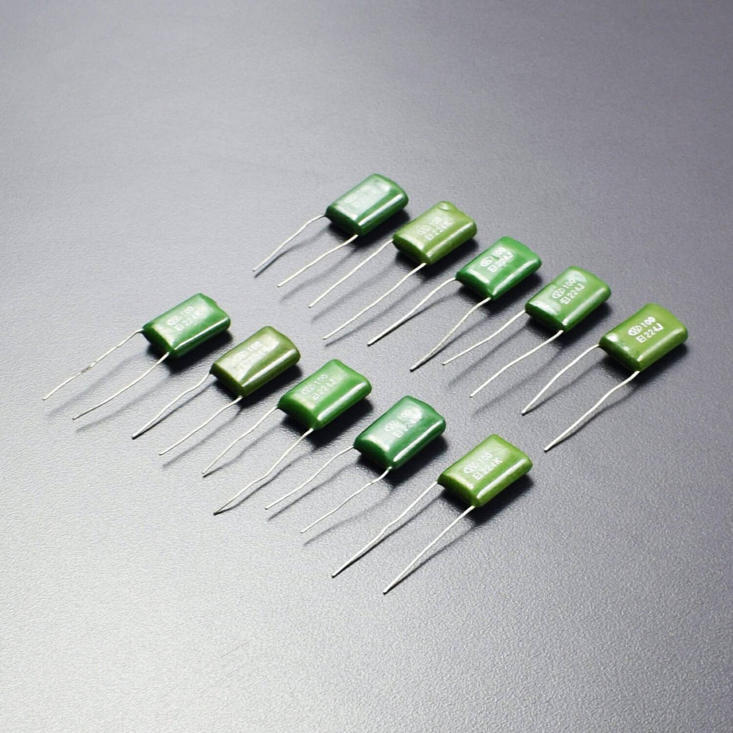 224k-100v Metallised Polyester Film Capacitor - Pack of 5 - RS2126 - REES52