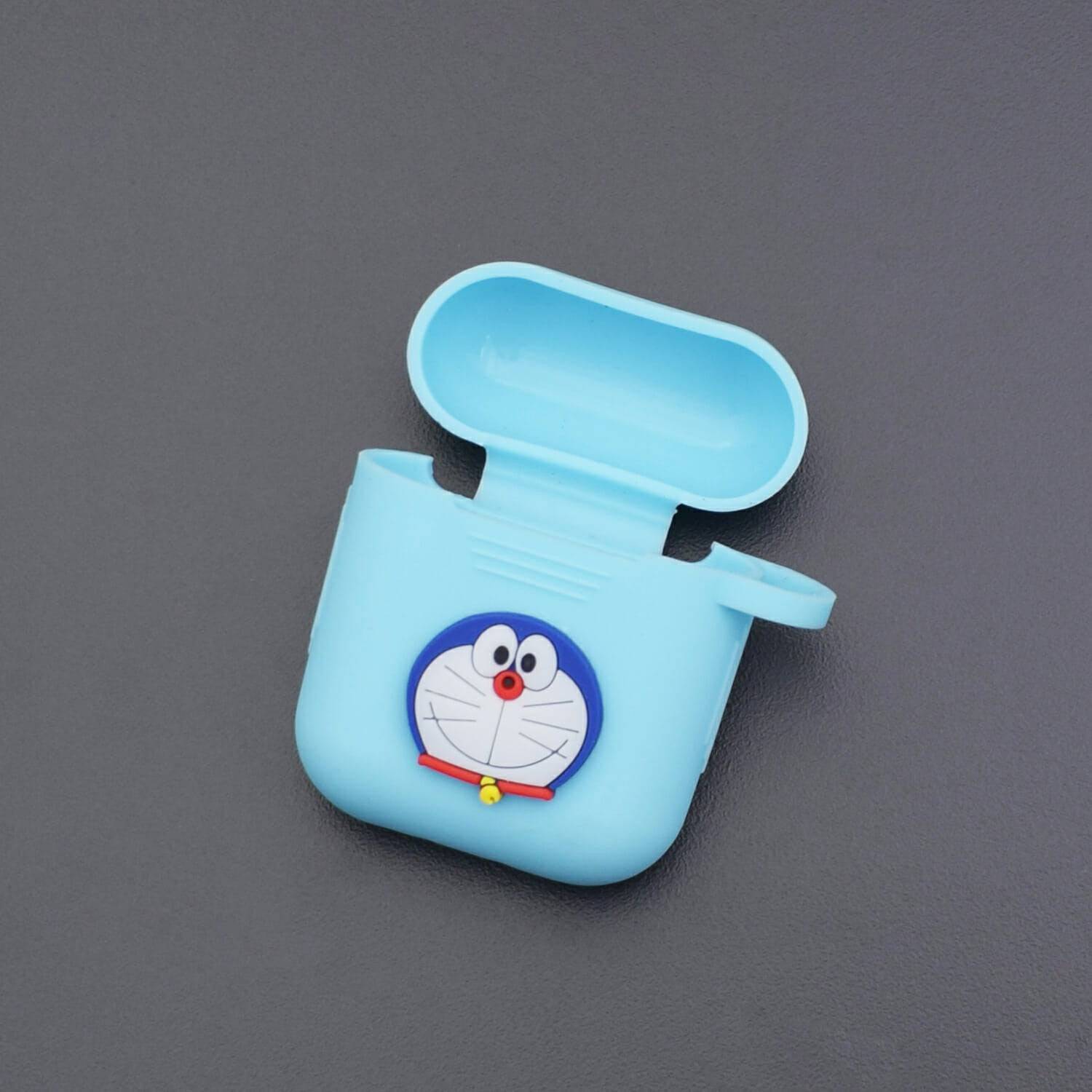 Doraemon Protective Silicone Cover Skin for Apple Air-pods Charging Case Dock with Hook Grips - RS2180 - REES52