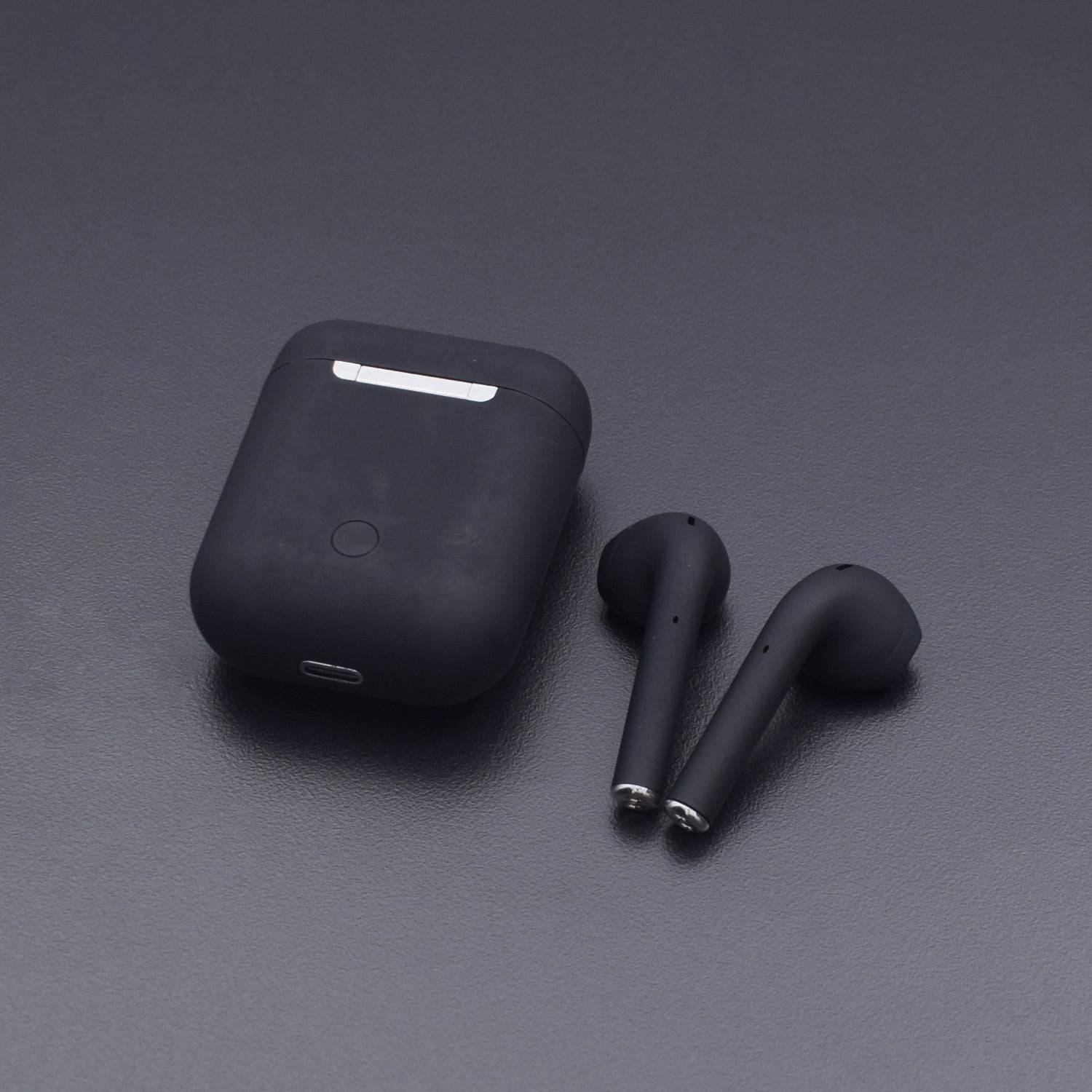 i12 TWS Wireless Earphone Bluetooth 5.0 Touch Earbuds Headset with Charger Box - Black- RS2176 - REES52