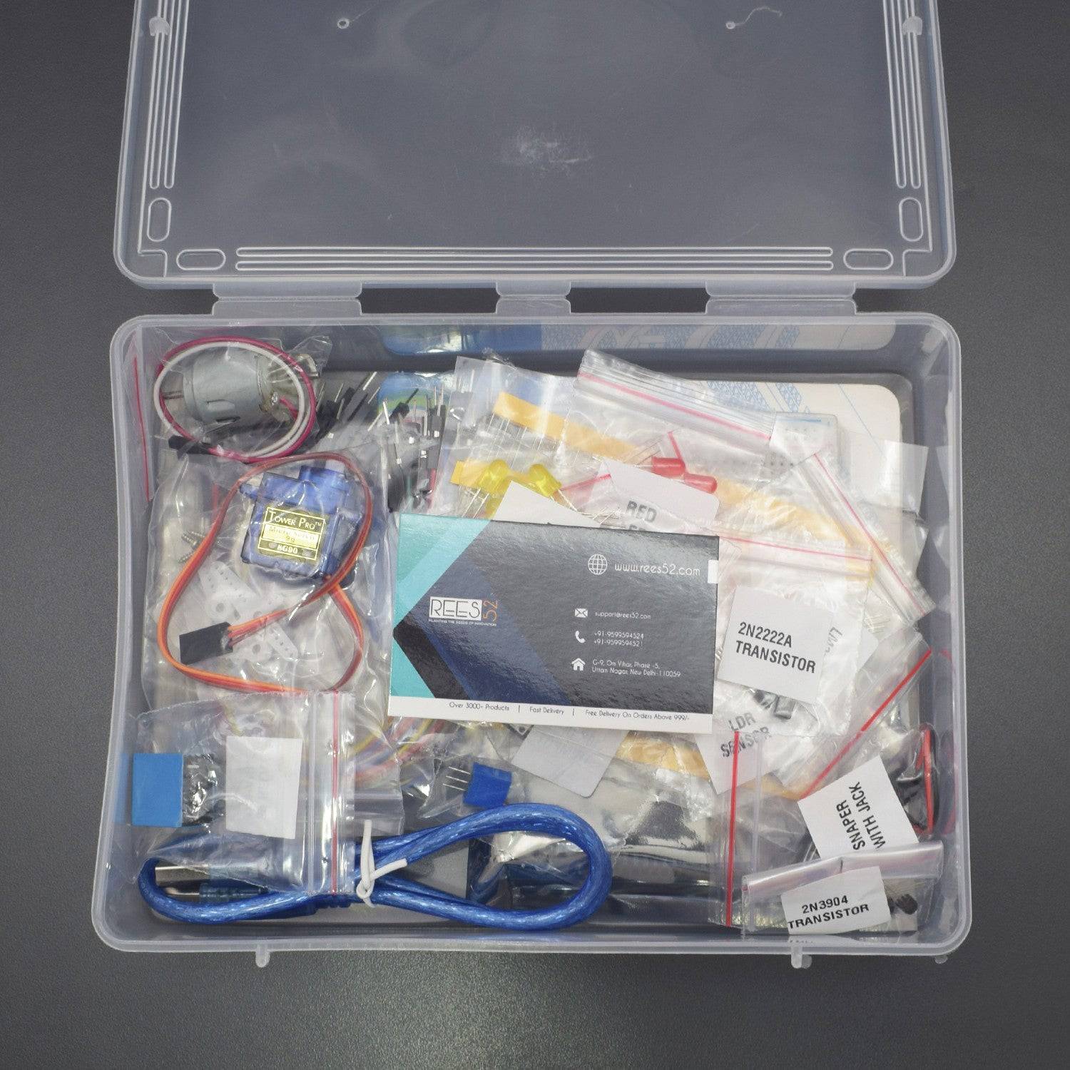 Arduino Uno 3 Ultimate Starter Kit Includes 12 Circuit Learning Guide -KT1050 - REES52