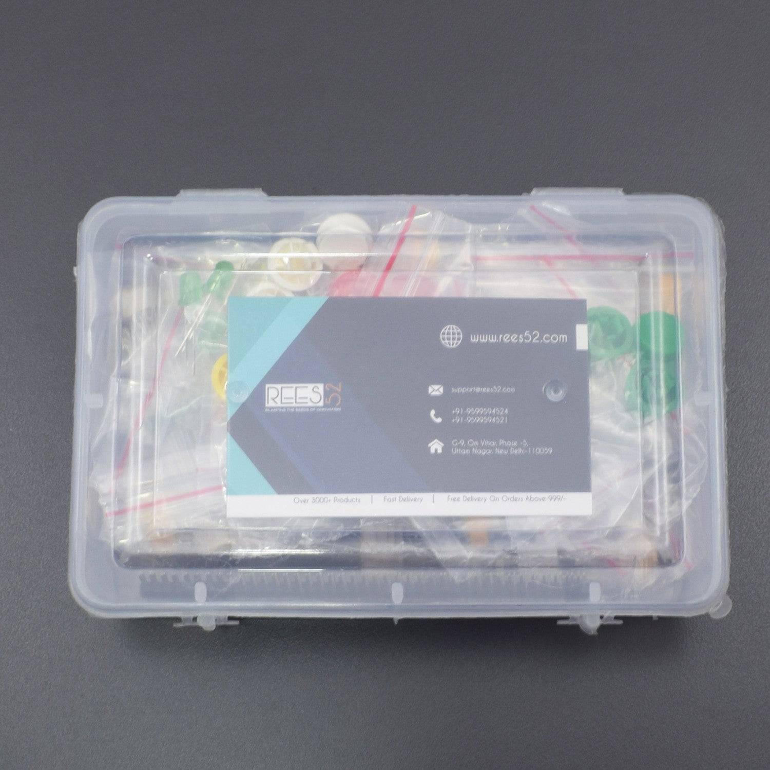 Electronic Component Assorted Kit Resistor + Rotating + LED  + 40 Pin Header Strip for , Raspberry Pi, etc. Projects- KT1056 - REES52