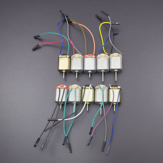 10 Pcs Small DC Motor With Wire 6V, High-Speed, For RC Toys And RC Cars- KT1147 - REES52